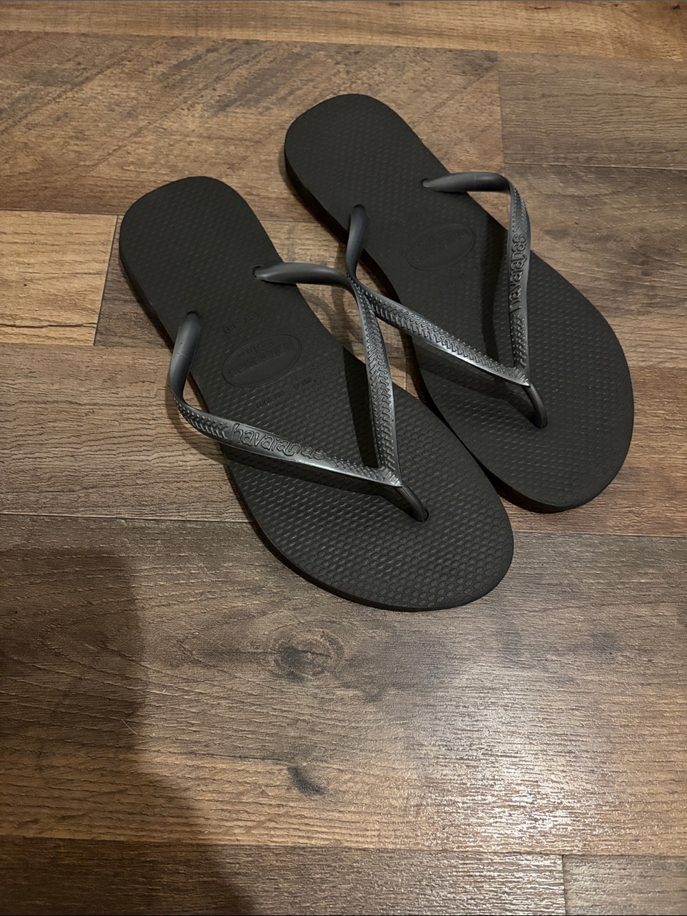Havaianas Black Slim Flip Flops